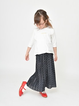 「アイテム（バレエシューズ）」を使った、BRANSHESさん（キッズ・112cm）の春コーディネート