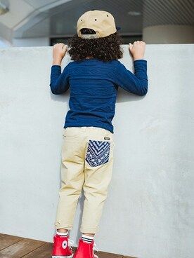 「RADCHAP（ラッドチャップ）のアイテム（帽子）」を使った、BRANSHESさん（キッズ・110cm）の冬コーディネート