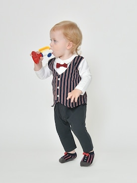 「アイテム（ママ＆ベビー）」を使った、BRANSHESさん（キッズ・76cm）の冬コーディネート