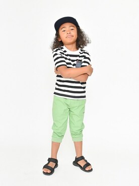 「RADCHAP（ラッドチャップ）のアイテム（シューズ）」を使った、BRANSHESさん（キッズ・110cm）の春コーディネート