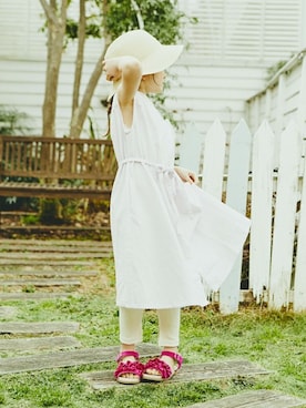 「アイテム（タンクトップ）」を使った、BRANSHESさん（キッズ・108cm）の春コーディネート