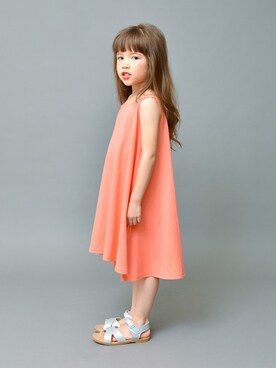 「アイテム（ワンピース/ドレス）」を使った、BRANSHESさん（キッズ・109cm）の春コーディネート