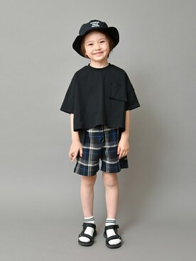 「アイテム（帽子）」を使った、BRANSHESさん（キッズ・113cm）の春コーディネート