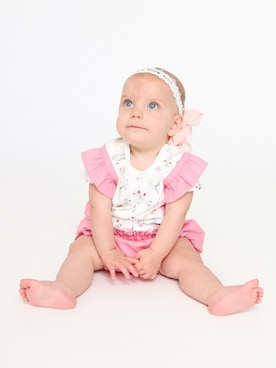 「アイテム（ロンパース）」を使った、BRANSHESさん（キッズ・70cm）の春コーディネート