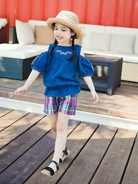 「アイテム（サンダル）」を使った、BRANSHESさん（キッズ・110cm）の春コーディネート