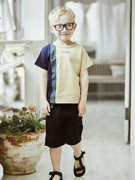 「アイテム（サンダル）」を使った、BRANSHESさん（キッズ・113cm）の夏コーディネート