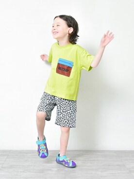 「RADCHAP（ラッドチャップ）のアイテム（シューズ）」を使った、BRANSHESさん（キッズ・113cm）の春コーディネート