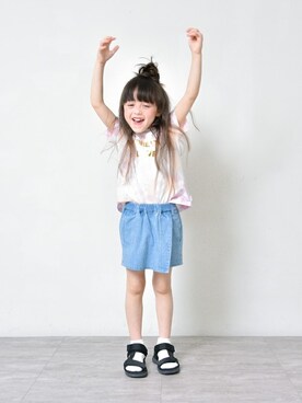 「RADCHAP（ラッドチャップ）のアイテム（シューズ）」を使った、BRANSHESさん（キッズ・110cm）の夏コーディネート