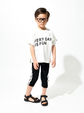 「アイテム（Tシャツ/カットソー）」を使った、BRANSHESさん（キッズ・110cm）の夏コーディネート
