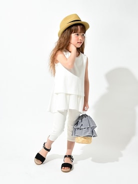 「アイテム（タンクトップ）」を使った、BRANSHESさん（キッズ・109cm）の春コーディネート