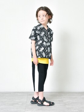 「RADCHAP（ラッドチャップ）のアイテム（シューズ）」を使った、BRANSHESさん（キッズ・113cm）の春コーディネート