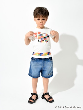 「skeegee（スキージー）のアイテム」を使った、BRANSHESさん（キッズ・110cm）の春コーディネート