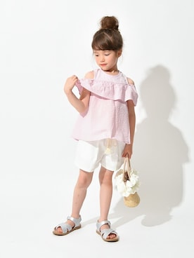 「kids」｜「アイテム（チュニック）」を使った、BRANSHESさん（キッズ・109cm）の夏コーディネート