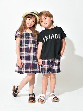 「アイテム（ワンピース/ドレス）」を使った、BRANSHESさん（キッズ・110cm）の夏コーディネート