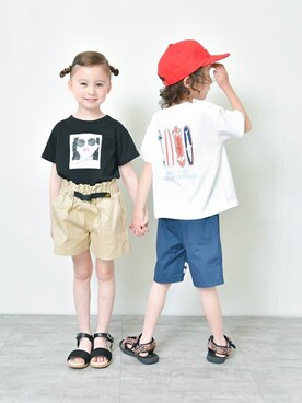 「RADCHAP（ラッドチャップ）のアイテム（シューズ）」を使った、BRANSHESさん（キッズ・113cm）の夏コーディネート