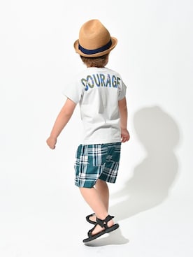 「アイテム（帽子）」を使った、BRANSHESさん（キッズ・110cm）の夏コーディネート