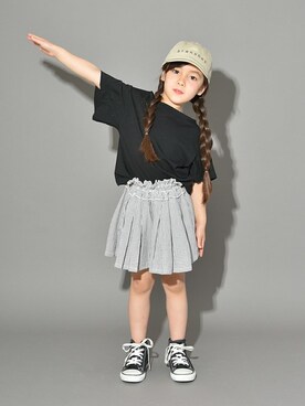 「キュロット」｜「アイテム（キャップ）」を使った、BRANSHESさん（キッズ・110cm）の夏コーディネート