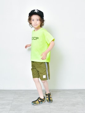 「RADCHAP（ラッドチャップ）のアイテム（シューズ）」を使った、BRANSHESさん（キッズ・113cm）の夏コーディネート