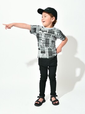 「アイテム（キャップ）」を使った、BRANSHESさん（キッズ・110cm）の夏コーディネート