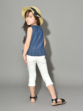 「kids」｜「アイテム（チュニック）」を使った、BRANSHESさん（キッズ・110cm）の夏コーディネート