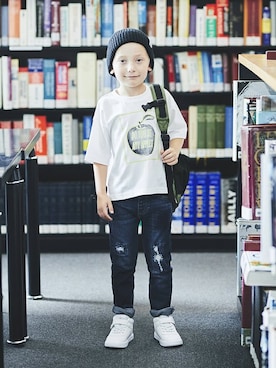 「アイテム（バックパック/リュック）」を使った、BRANSHESさん（キッズ・114cm）の夏コーディネート