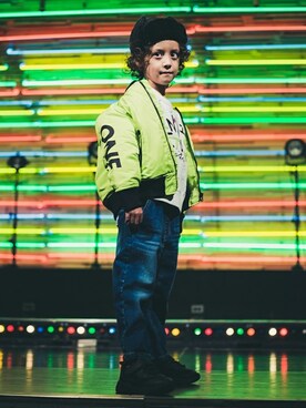 「RADCHAP（ラッドチャップ）のアイテム（帽子）」を使った、BRANSHESさん（キッズ・114cm）の冬コーディネート