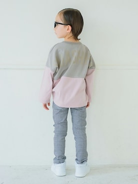 「アイテム（トップス、ブラウン系）」を使った、BRANSHESさん（キッズ・107cm）の冬コーディネート