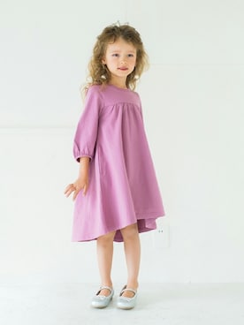 「アイテム（ワンピース/ドレス）」を使った、BRANSHESさん（キッズ・109cm）の春コーディネート