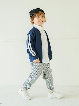 「BRANSHES（ブランシェス）のアイテム（ジャケット/アウター）」を使った、BRANSHESさん（キッズ・107cm）の春コーディネート