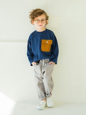 「アイテム（シューズ）」を使った、BRANSHESさん（キッズ・107cm）の春コーディネート