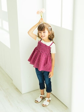 「アイテム（サンダル）」を使った、BRANSHESさん（キッズ・109cm）の春コーディネート