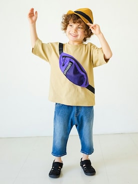 「アイテム（帽子）」を使った、BRANSHESさん（キッズ・107cm）の春コーディネート