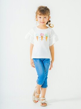 「アイテム（サンダル）」を使った、BRANSHESさん（キッズ・109cm）の春コーディネート