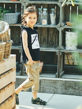 「アイテム（タンクトップ）」を使った、BRANSHESさん（キッズ・113cm）の夏コーディネート