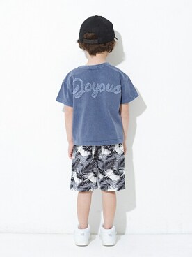 「RADCHAP（ラッドチャップ）のアイテム（帽子）」を使った、BRANSHESさん（キッズ・108cm）の夏コーディネート