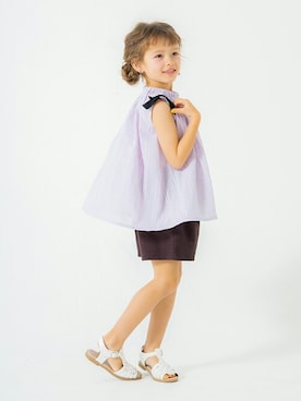 「kids」｜「アイテム（チュニック）」を使った、BRANSHESさん（キッズ・109cm）の夏コーディネート