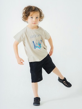 「アイテム（パンツ）」を使った、BRANSHESさん（キッズ・107cm）の夏コーディネート