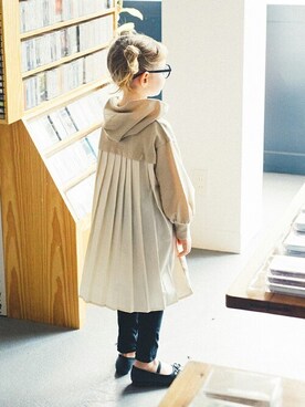 「アイテム（バレエシューズ）」を使った、BRANSHESさん（キッズ・107cm）の夏コーディネート