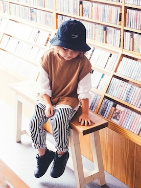 「IFME（イフミー）のアイテム（スニーカー）」を使った、BRANSHESさん（キッズ・108cm）の夏コーディネート