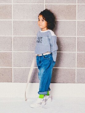 「IFME（イフミー）のアイテム」を使った、BRANSHESさん（キッズ・108cm）の夏コーディネート