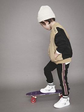 「ジョガーパンツ」｜BRANSHESさん（キッズ・110cm）の秋コーディネート