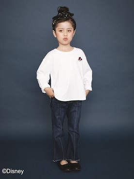 「アイテム（バレエシューズ）」を使った、BRANSHESさん（キッズ・107cm）の秋コーディネート