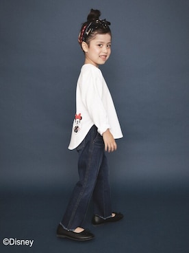 「アイテム（バレエシューズ）」を使った、BRANSHESさん（キッズ・107cm）の秋コーディネート