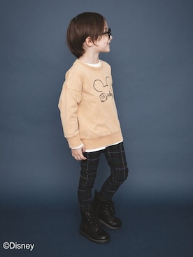 「子供服」｜「アイテム（パンツ）」を使った、BRANSHESさん（キッズ・110cm）の秋コーディネート