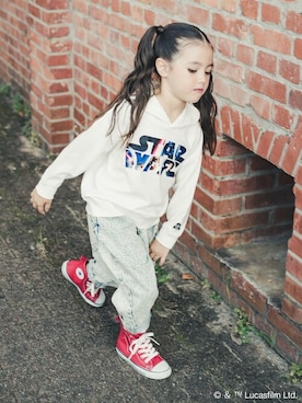 「アイテム（パーカー）」を使った、BRANSHESさん（キッズ・111cm）の秋コーディネート