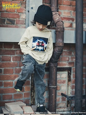 「アイテム（パーカー）」を使った、BRANSHESさん（キッズ・110cm）の秋コーディネート