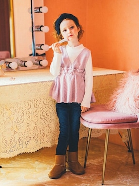 「アイテム（その他トップス）」を使った、BRANSHESさん（キッズ・111cm）の秋コーディネート