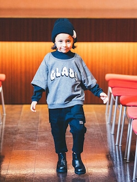 「アイテム（ブーツ）」を使った、BRANSHESさん（キッズ・109cm）の秋コーディネート