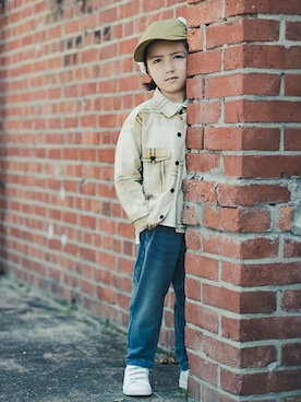 「アイテム（シャツ/ブラウス）」を使った、BRANSHESさん（キッズ・110cm）の秋コーディネート