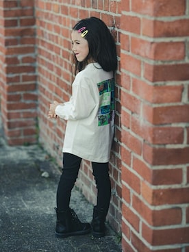 「アイテム（チノパンツ）」を使った、BRANSHESさん（キッズ・111cm）の秋コーディネート